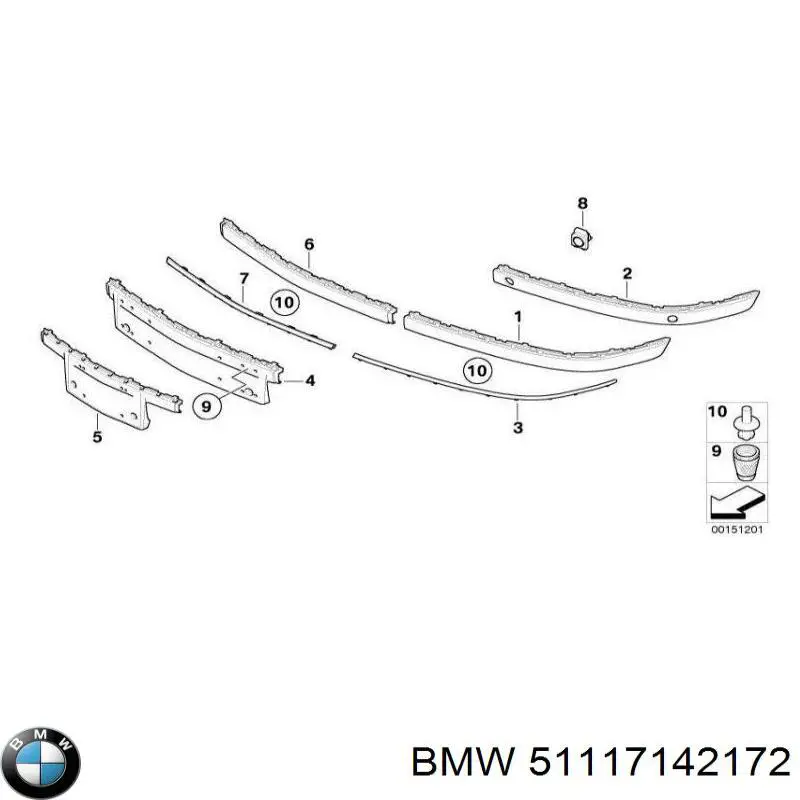 Купить 51117142172 BMW 