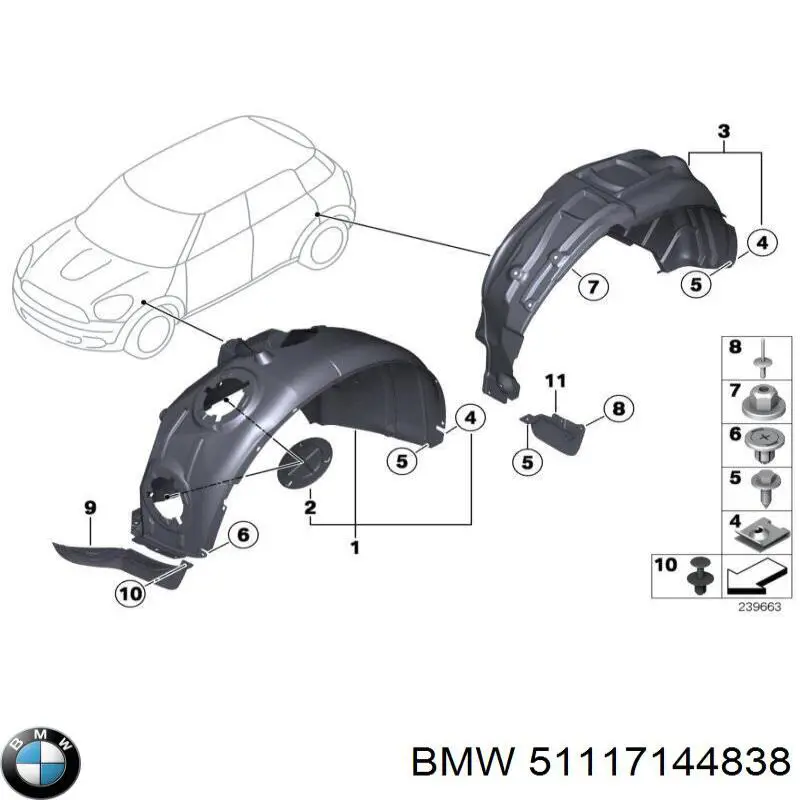  BMW 51117144838 цена, от 1.26 USD
