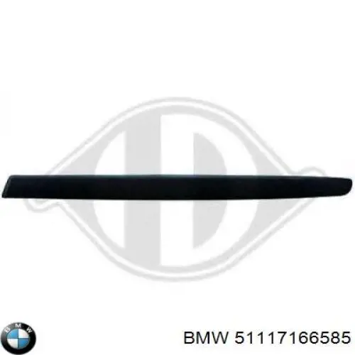 Накладка бампера переднего левая 51117166585 BMW