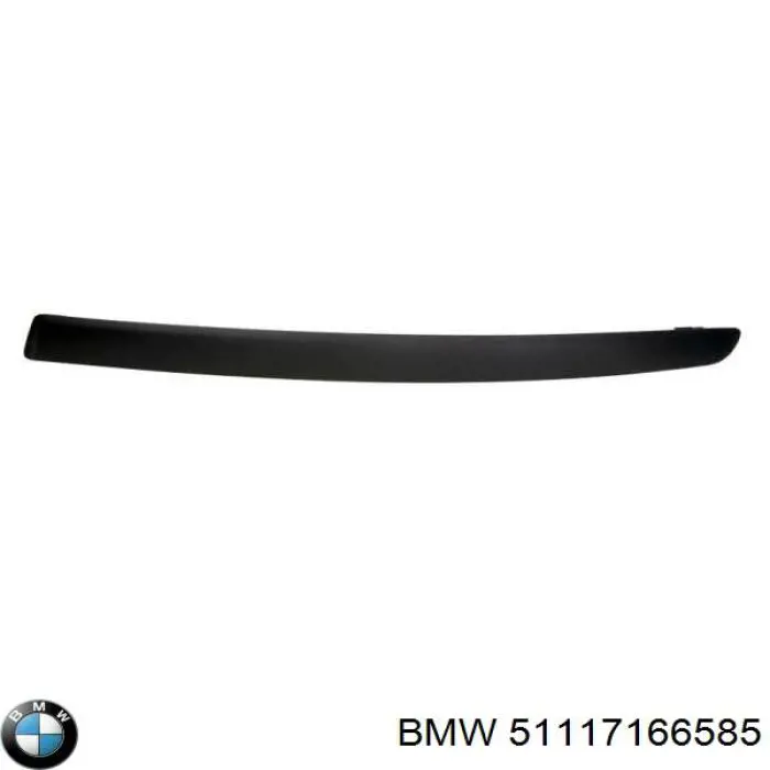 Купить 51117166585 BMW Накладка бампера переднего левая