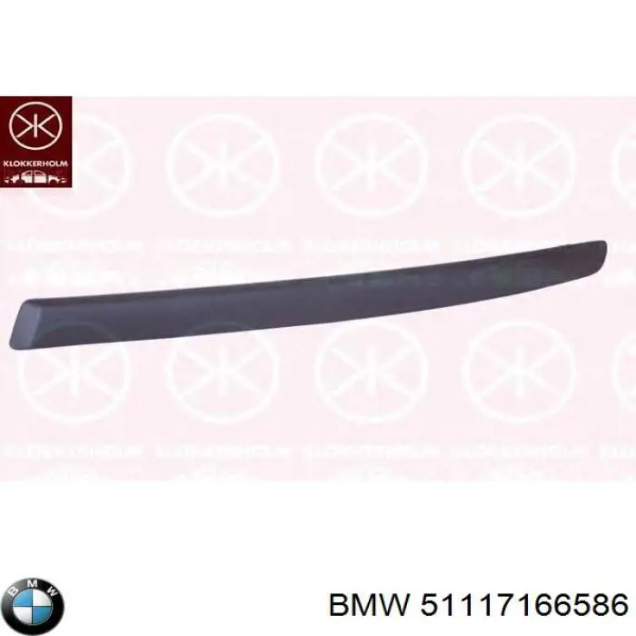 Накладка бампера переднего, правая BMW 51117166586 цена, от 17.02 USD