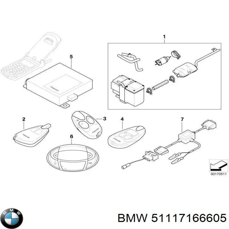 Решетка бампера переднего центральная BMW 51117166605 цена, от 24.39 USD