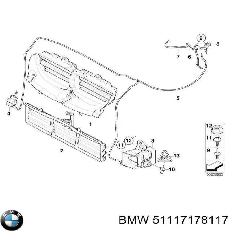 Купить 51117178117 BMW 