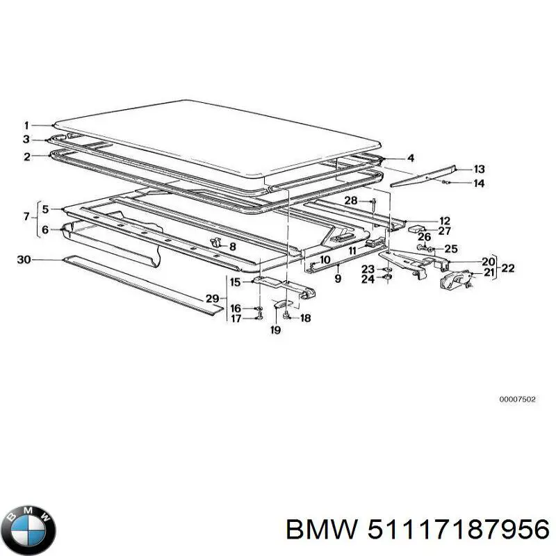  51117187956 BMW