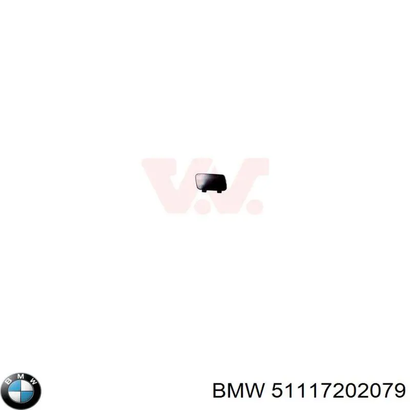Заглушка буксировочного крюка в передний бампер BMW 51117202079 цена, от 8.86 USD
