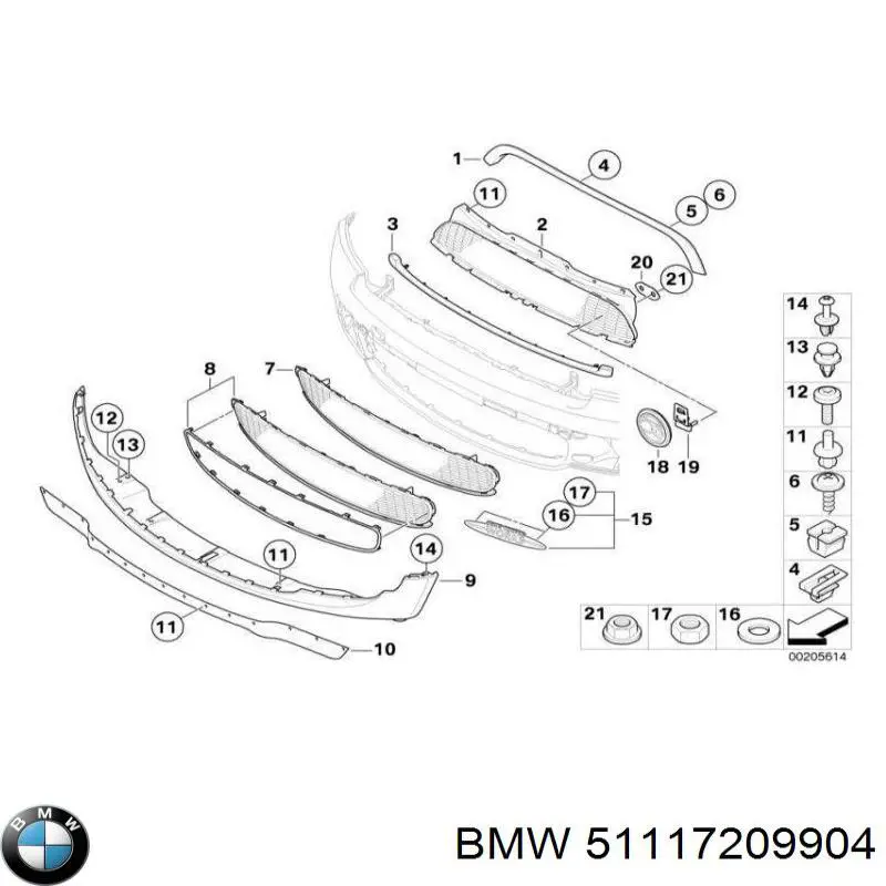  BMW 51117209904 цена, от 47.69 USD