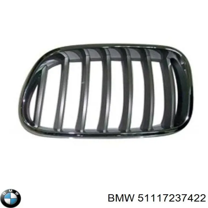 51117237422 BMW grelha do radiador direita