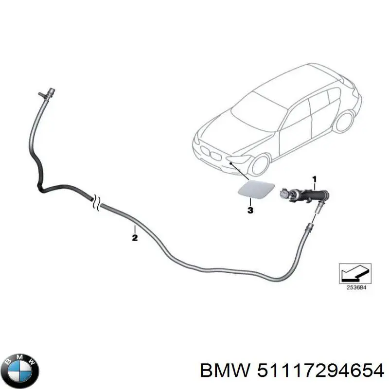 Купить 51117294654 BMW Кронштейн крепления крыла переднего правого передний