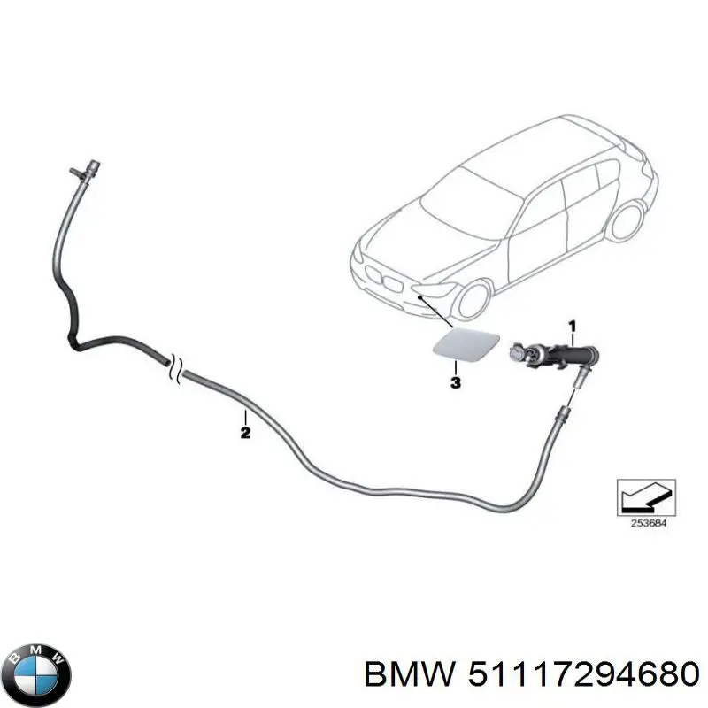 Купить 51117294680 BMW Кронштейн крепления крыла переднего правого передний