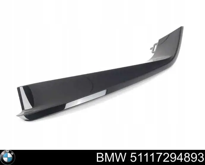 51117294893 BMW Молдинг решетки бампера переднего левый