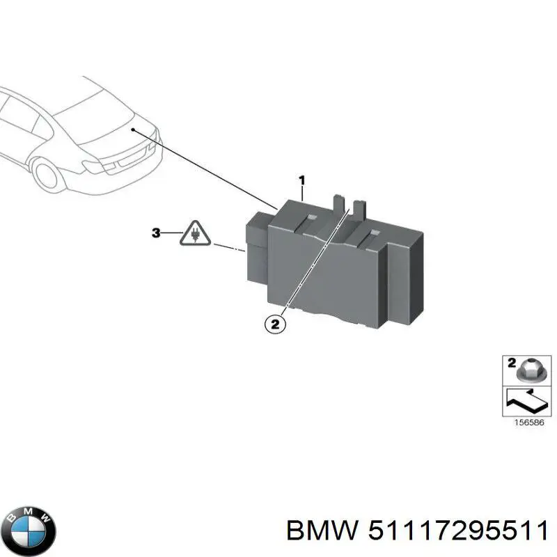 Абсорбер переднего бампера 51117295511 BMW