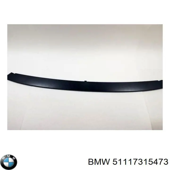 51117315473 BMW Молдинг бампера переднего, центральный
