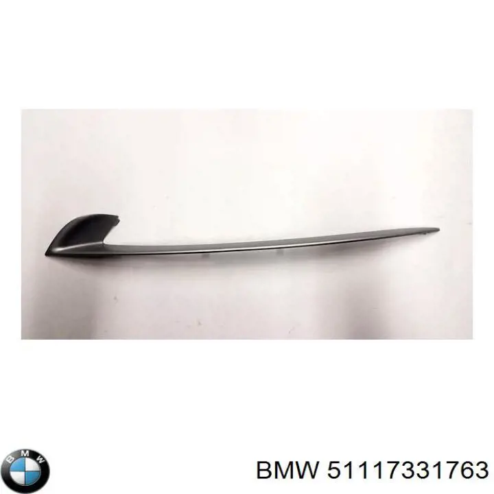 Молдинг решетки бампера переднего левый на BMW 5 (F10) купить.
