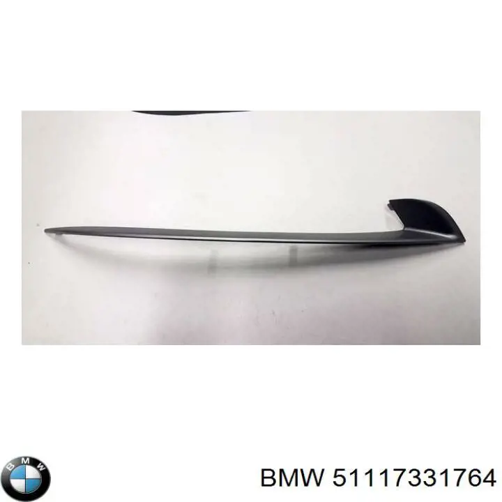 Молдинг решетки бампера переднего правый на BMW 5 (F10) купить.