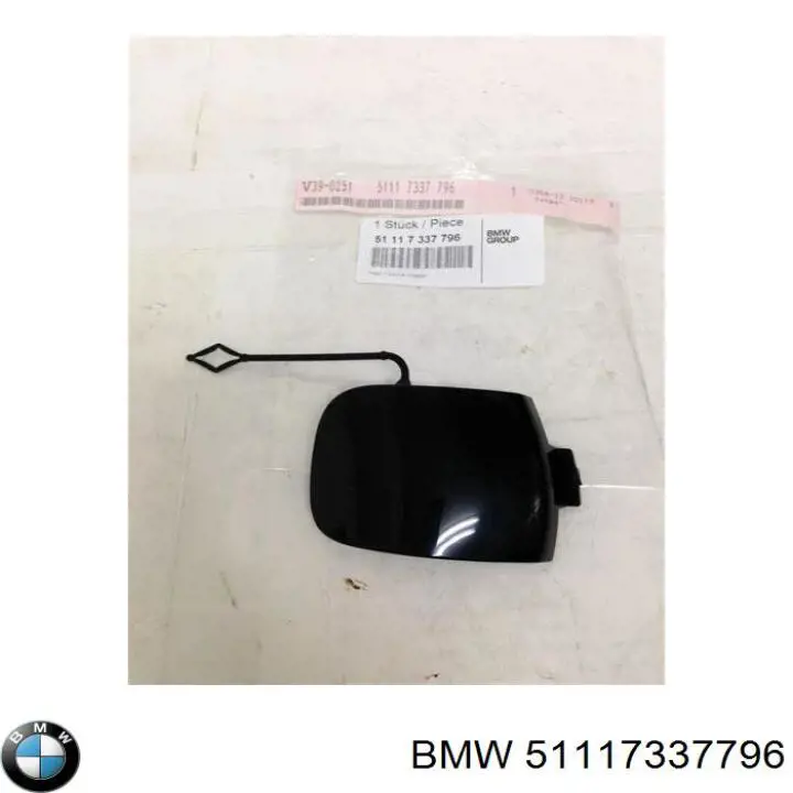 Заглушка буксировочного крюка 51117337796 BMW