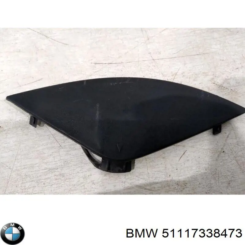 51117338473 BMW Передняя заглушка бампера буксировочного крюка