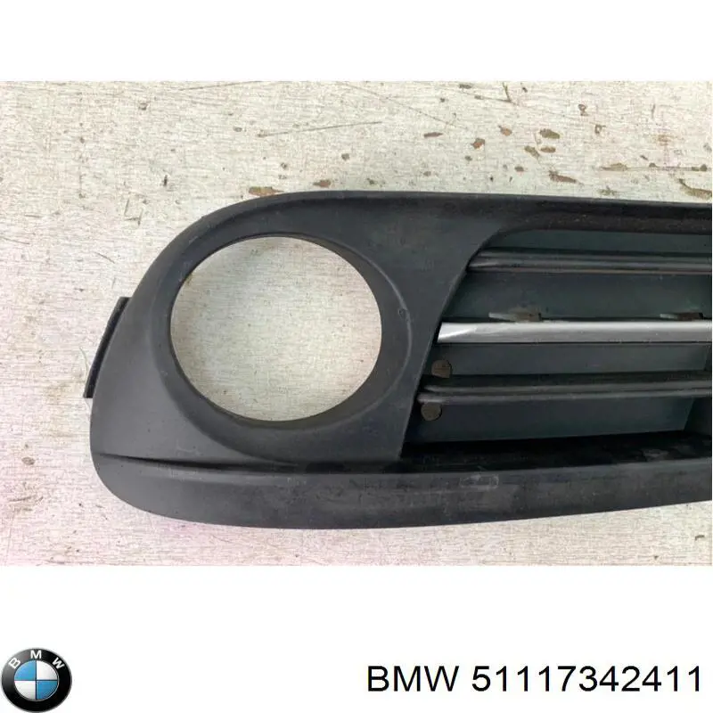 51117342411 BMW Решетка переднего бампера, левая нижняя