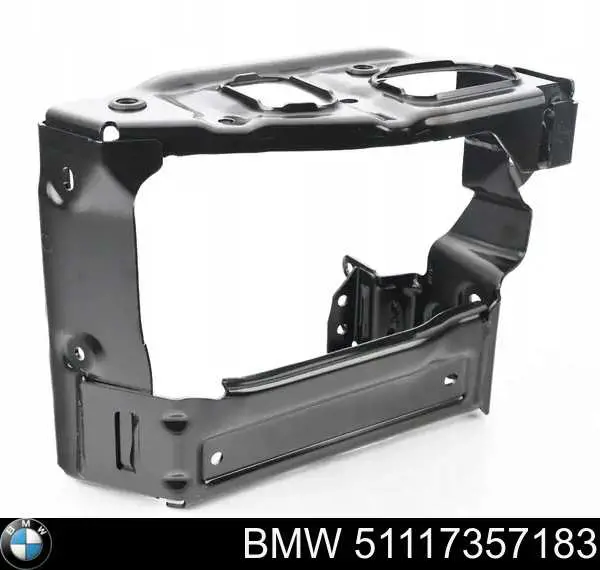 51117357183 BMW суппорт радиатора левый (монтажная панель крепления фар)