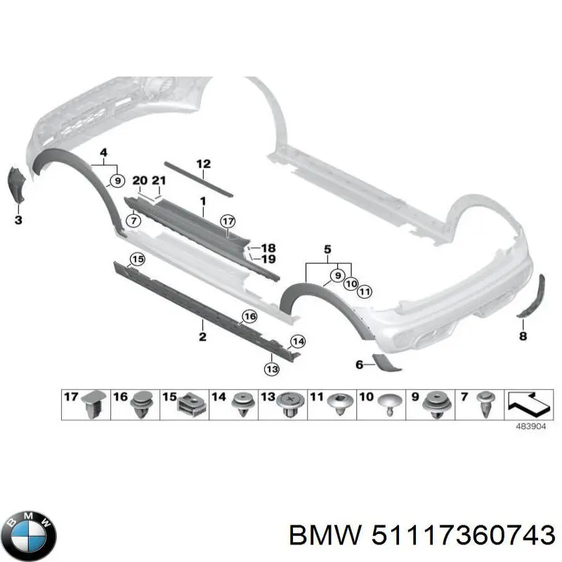  BMW 51117360743 цена, от 71.64 USD