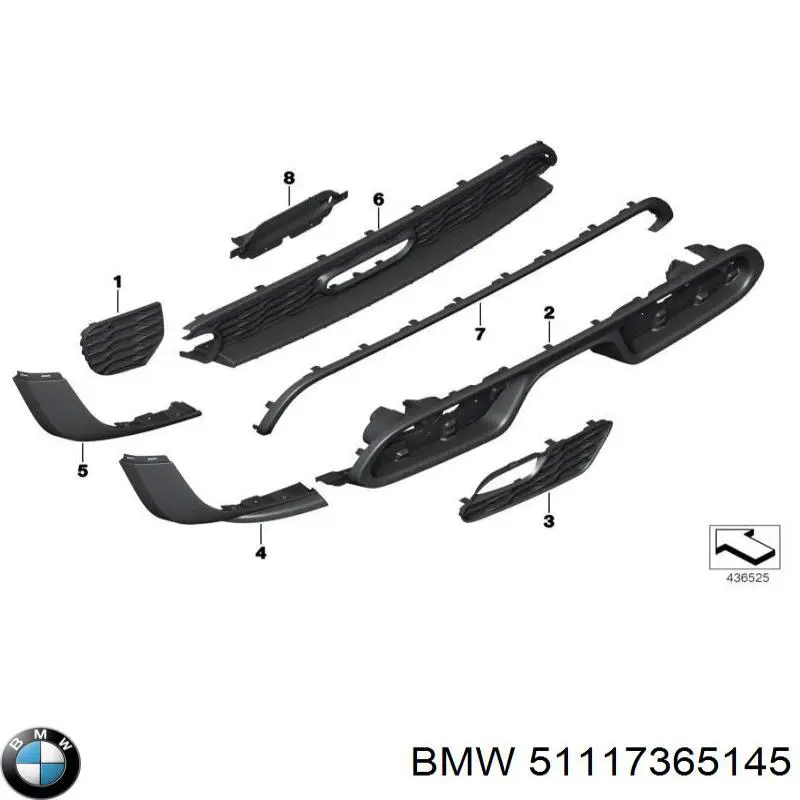 Купить 51117365145 BMW 
