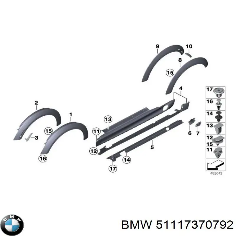  BMW 51117370792 цена, от 50.23 USD