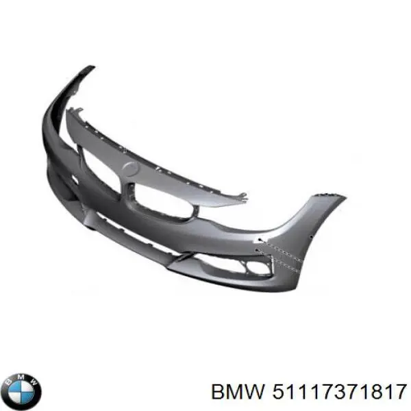 51117371817 BMW Бампер передний в сборе