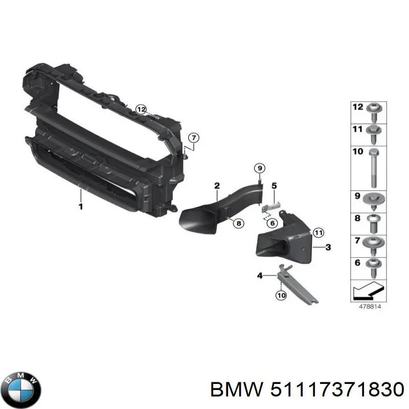 Бампер на авто BMW 51117371830 цена, от 358.33 USD