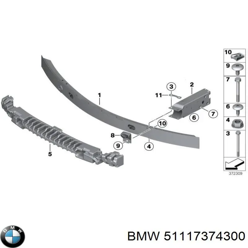 Купить 51117374300 BMW 