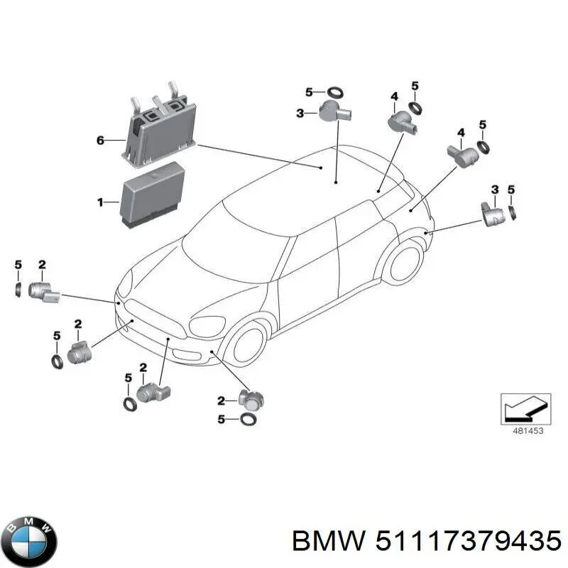 51117379435 BMW Губа переднего бампера