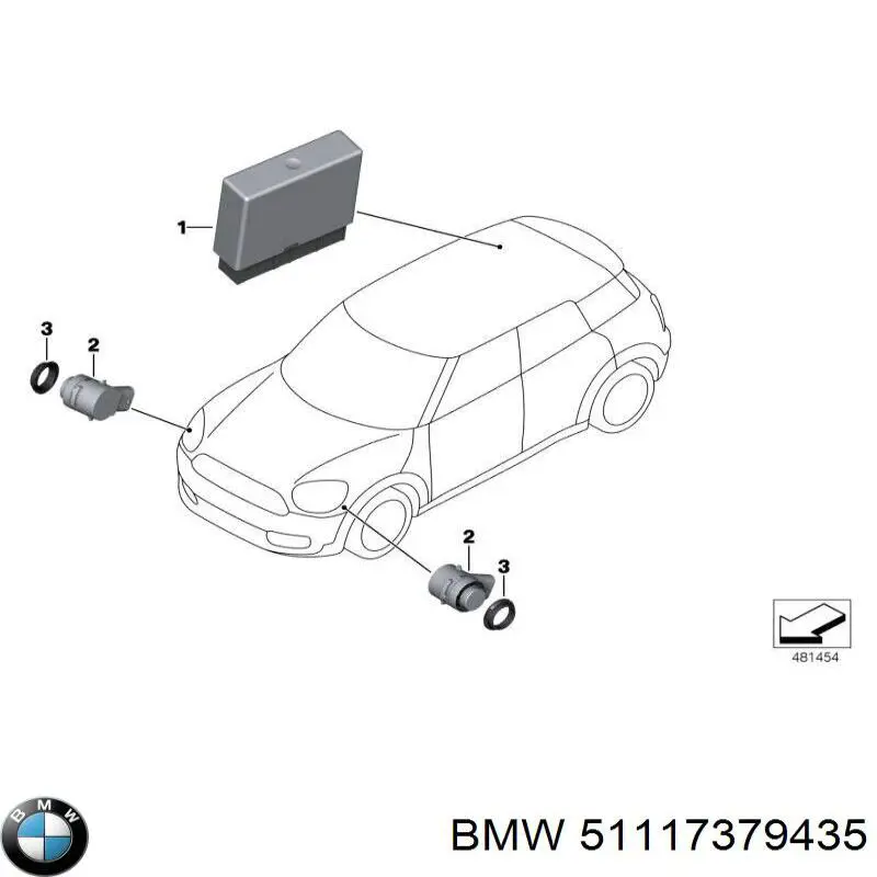Купить 51117379435 BMW Сплиттер переднего бампера