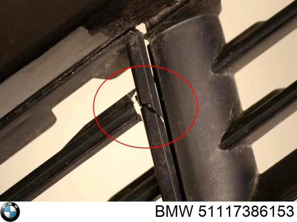 Купить 51117386153 BMW Решетка бампера переднего центральная