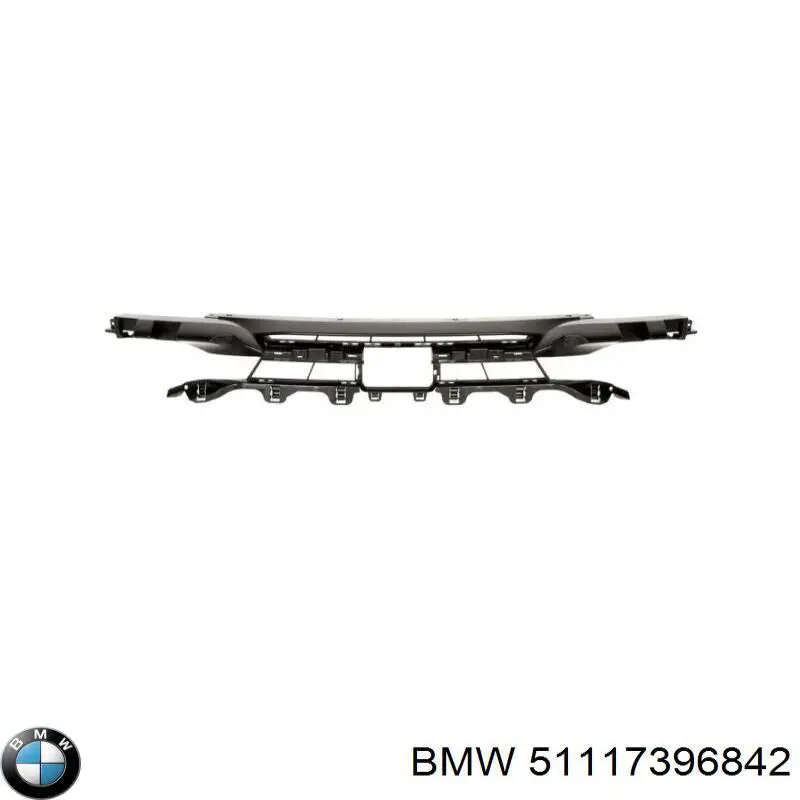 51117396842 BMW Молдинг решетки бампера переднего правый