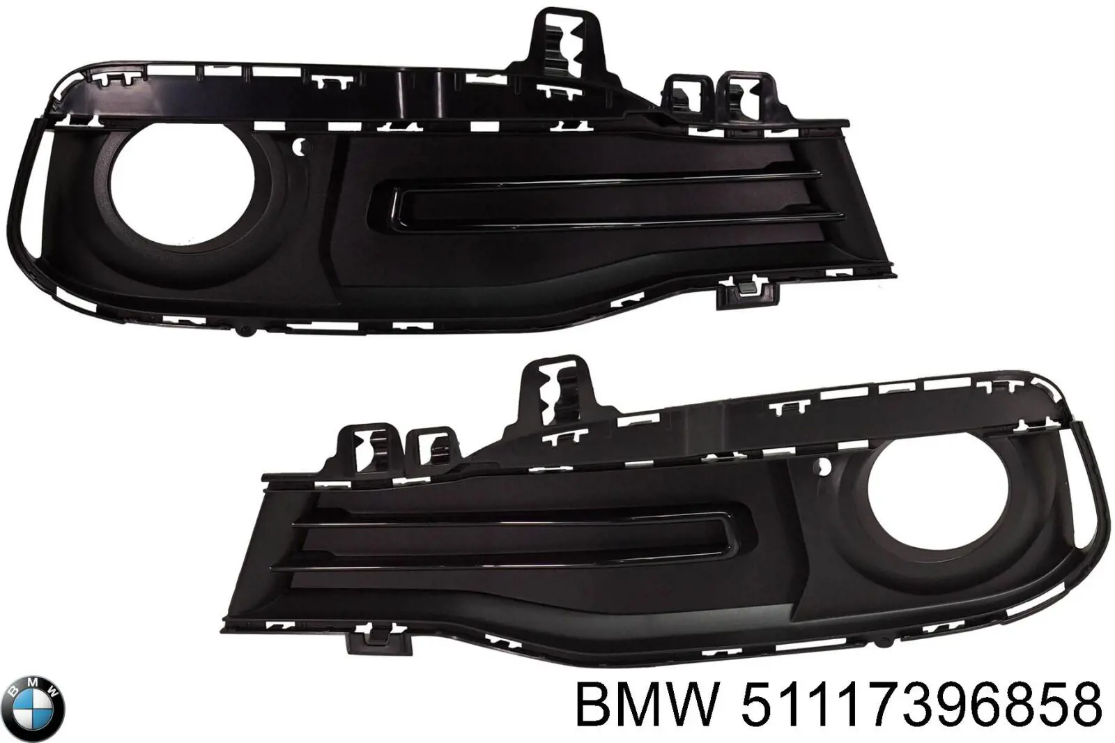 51117396858 BMW Заглушка ПТФ бампера переднего правая