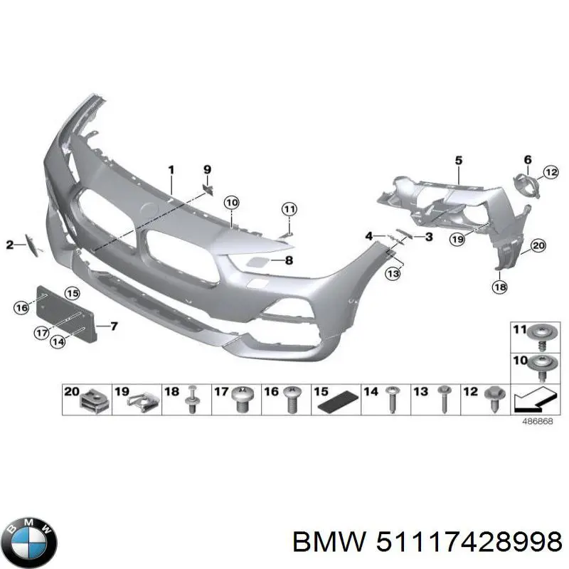 Купить 51117428998 BMW 