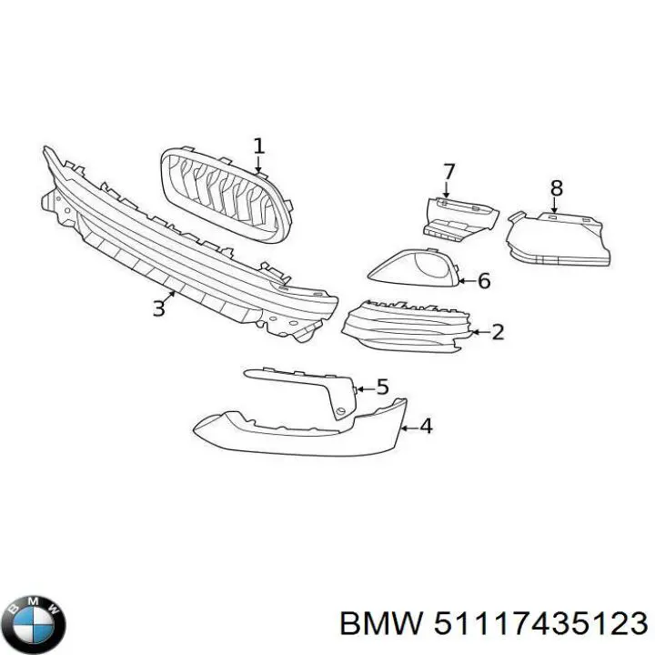  BMW 51117435123 цена, от 40.35 USD