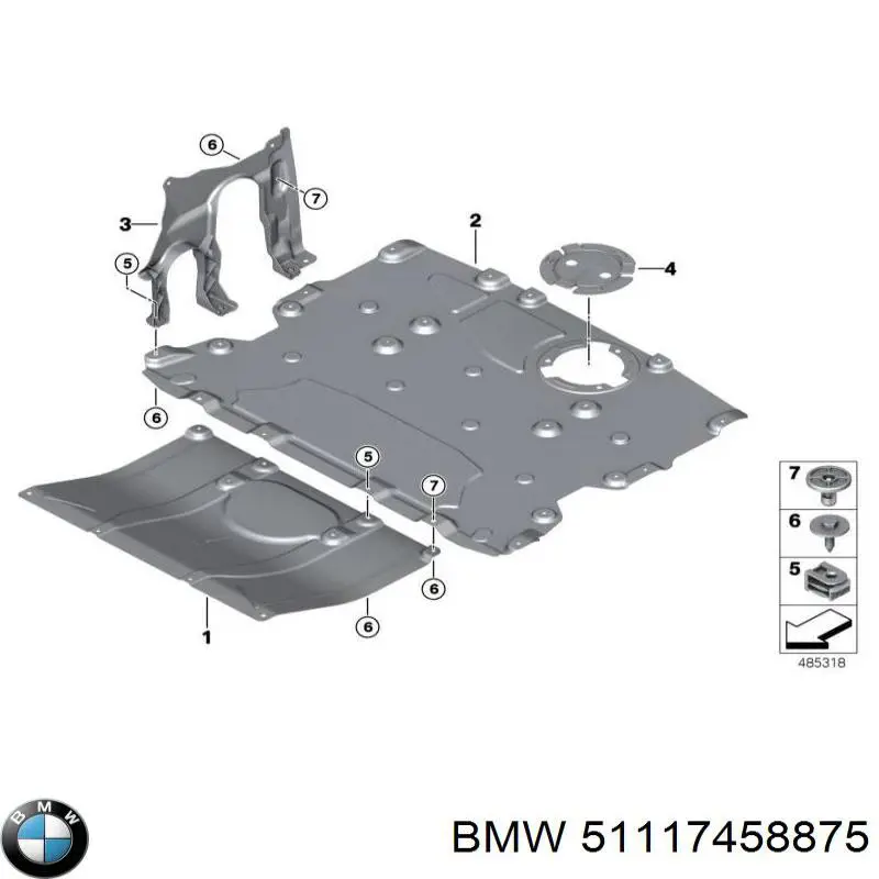 Купить 51117458875 BMW 