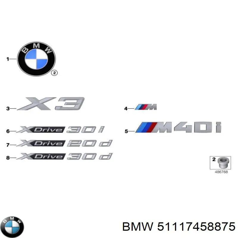  BMW 51117458875