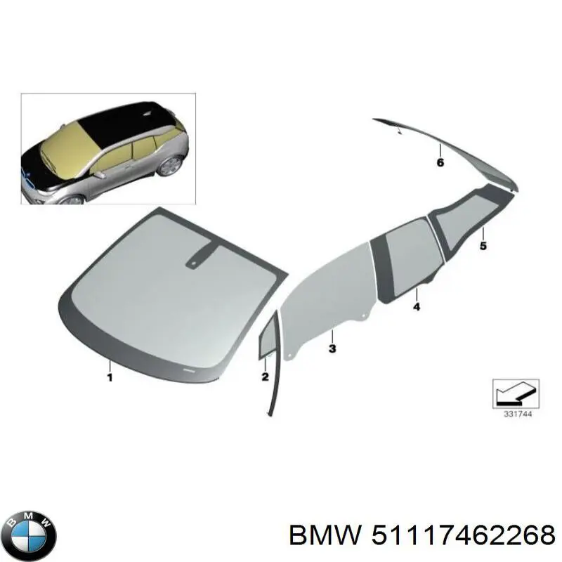 Купить 51117462268 BMW Абсорбер (наполнитель) бампера переднего