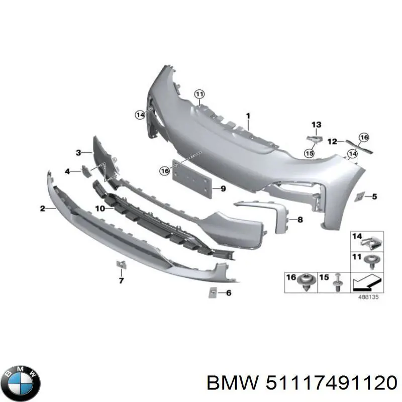  BMW 51117491120 цена, от 114.11 USD