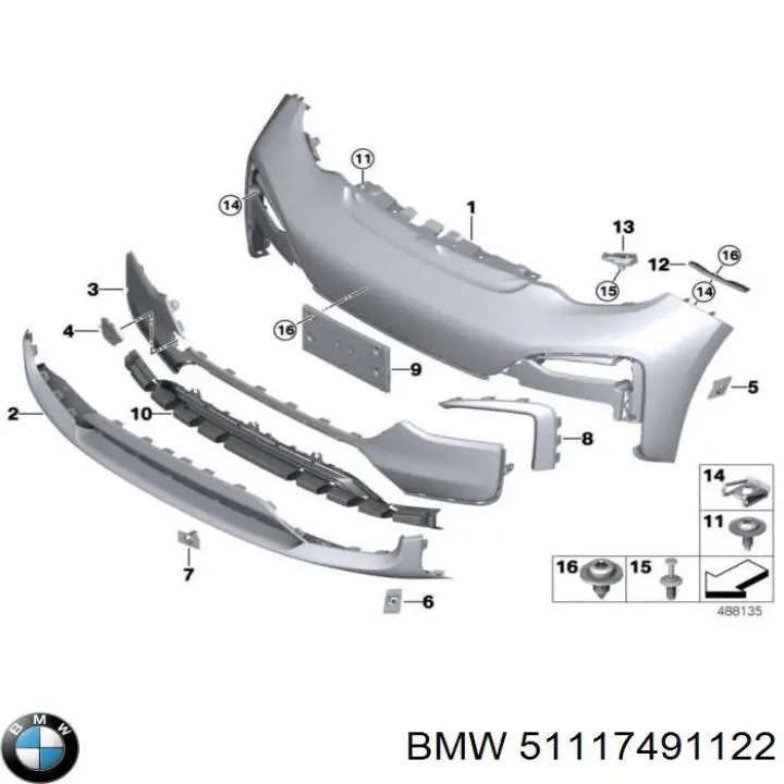  BMW 51117491122 цена, от 102.90 USD