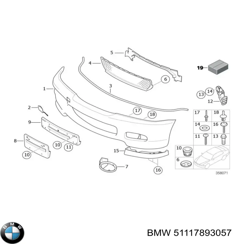 Бампер на авто Autotechteile 7125160 цена, от 151.35 USD
