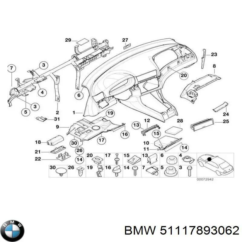 Купить 51117893062 BMW 