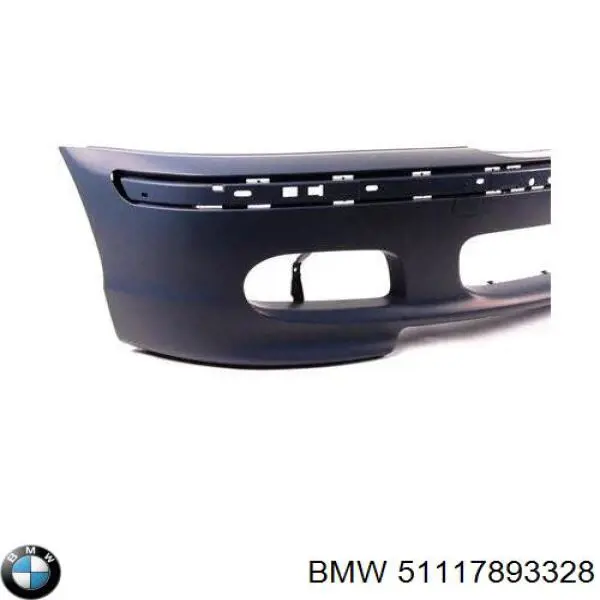 Передний бампер на BMW 3 E46