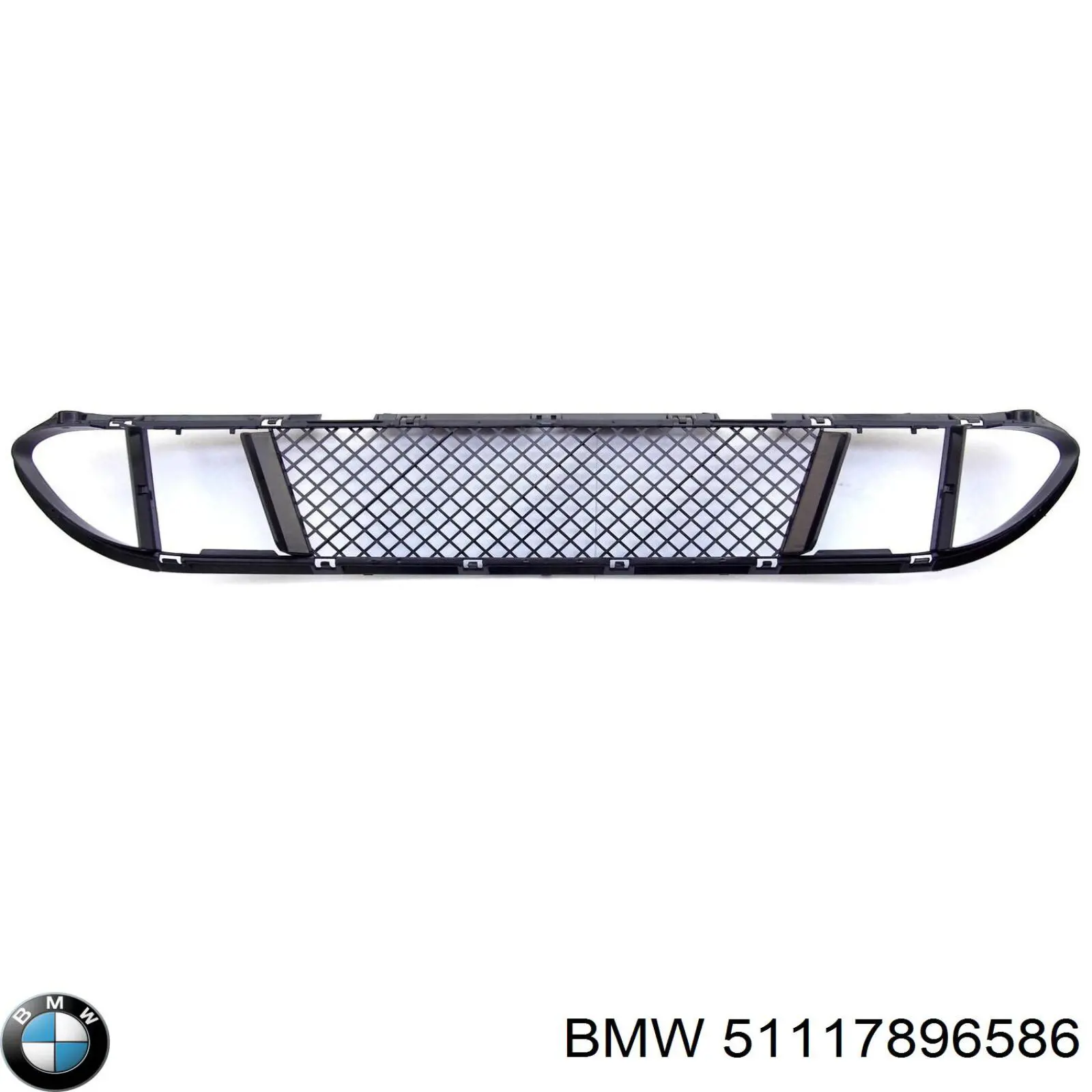 Центральная решетка переднего бампера на BMW 5  E60