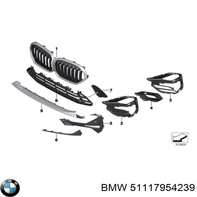  BMW 51117954239 цена, от 61.13 USD
