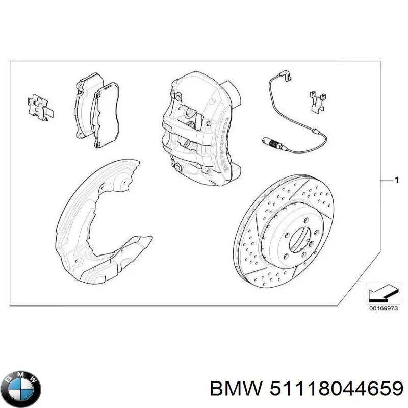 Купить 51118044659 BMW Рамка номерного знака автомобиля передняя