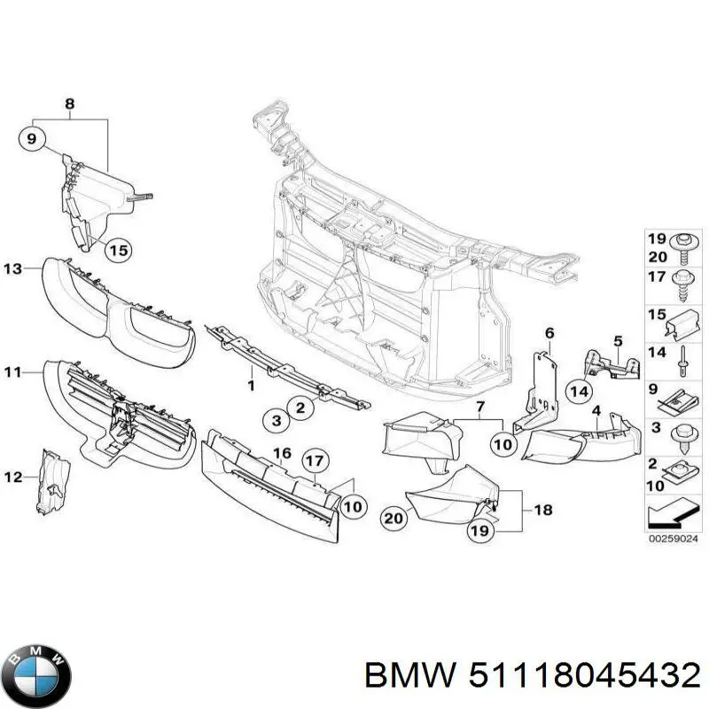 Купить 51118045432 BMW 