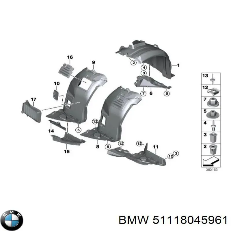 Подкрылок крыла переднего правый передний Polcar 2001FL4T цена, от 15.99 USD