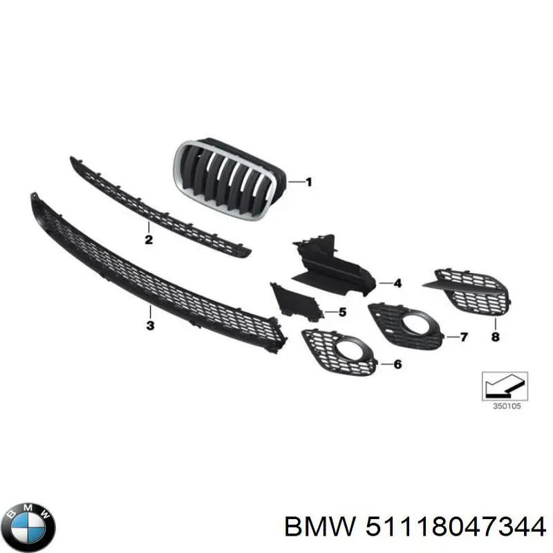  BMW 51118047344 цена, от 33.86 USD