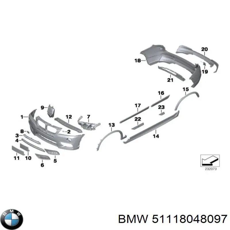  BMW 51118048097 цена, от 45.49 USD